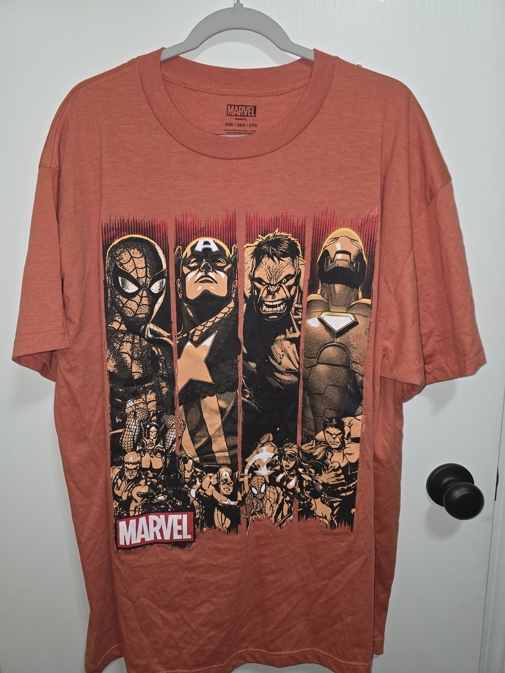 Marvel Men's Short-Sleeve Graphic Tee - Rust